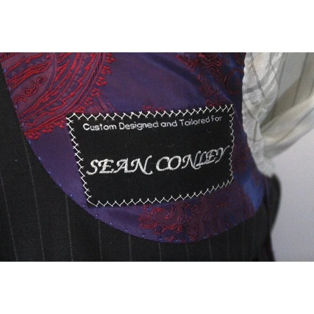charcoal pinstripe Michael Andrews Bespoke blazer jacket sport suit coat slim 40